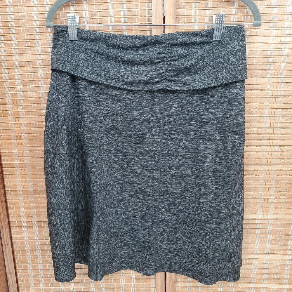 ♧ Avalanche Heather Gray Folded Waist A Line Skirt Size Medium